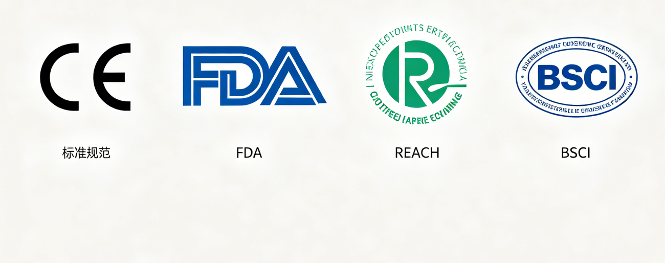 CE FDA REACH BSCI certifications